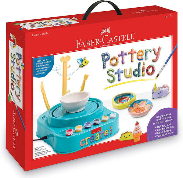 Faber-Castell Do Art Pottery Studio, Pottery Wheel Kit for Kids