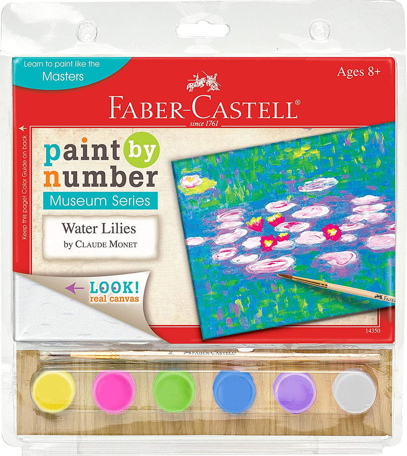 Faber-Castell Museum Series Paint by Numbers Claude Monet Water Lilies Number Painting for Kids and Adult Beginners
