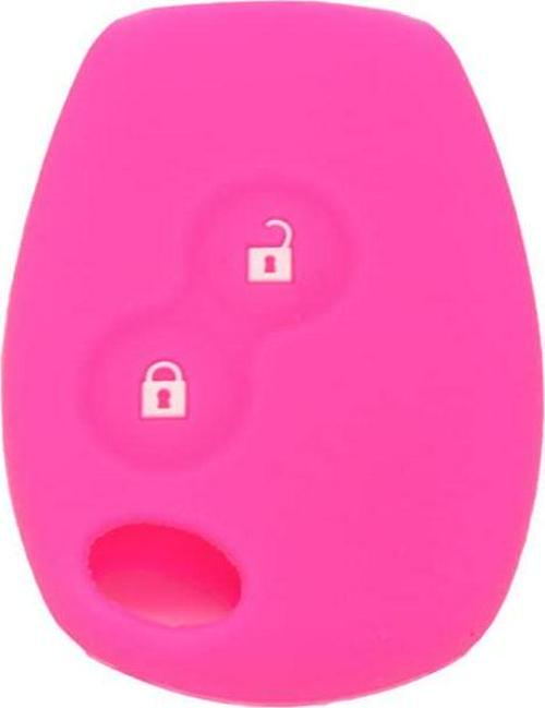 Fassport Silicone Cover Skin Jacket fit for Renault Dacia 2 Button Remote Key CV4350 Rose