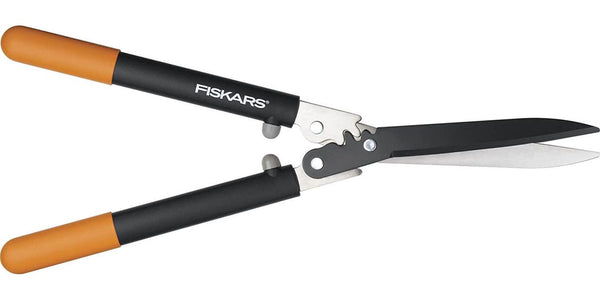 Fiskars 391890-1001 PowerGear Hedge Shears Black/Orange 23 Inch