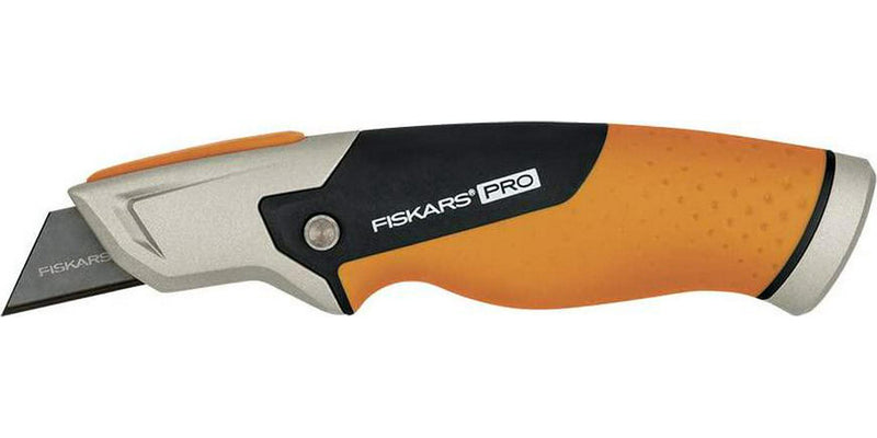 Fiskars 770010-1001 Pro Utility Knife, Fixed, Orange/Black