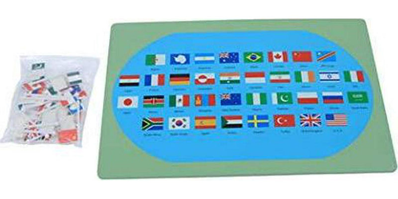 Flags of The World-Montessori Materials Geography Educational Tools Preschool Early at-Home Learning Toys