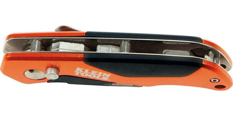 Folding Utility Knife, Push button to easily open and close, Klein Tools 44131