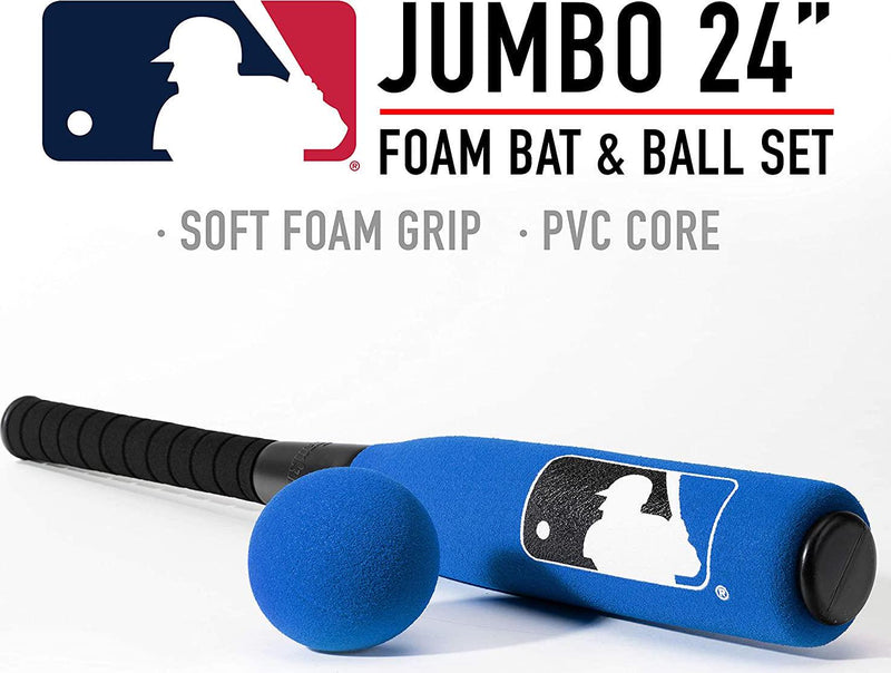 Franklin Sports MLB Foam Baseball Bat and Ball Set 24 Oversized 27 Standard
