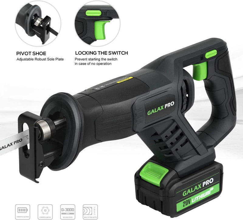 GALAX PRO 20V Reciprocating Saw and Circular Saw Combo Kit with 1pcs