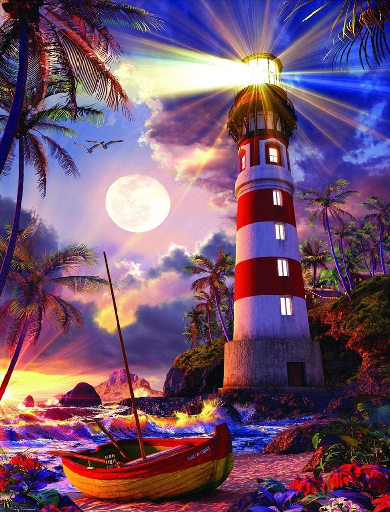 Lighthouse Diamond Painting Kits for Adults Beginners 5D Round Full Drill  Diamond Art for Home Wall Decor 12x16 inch 