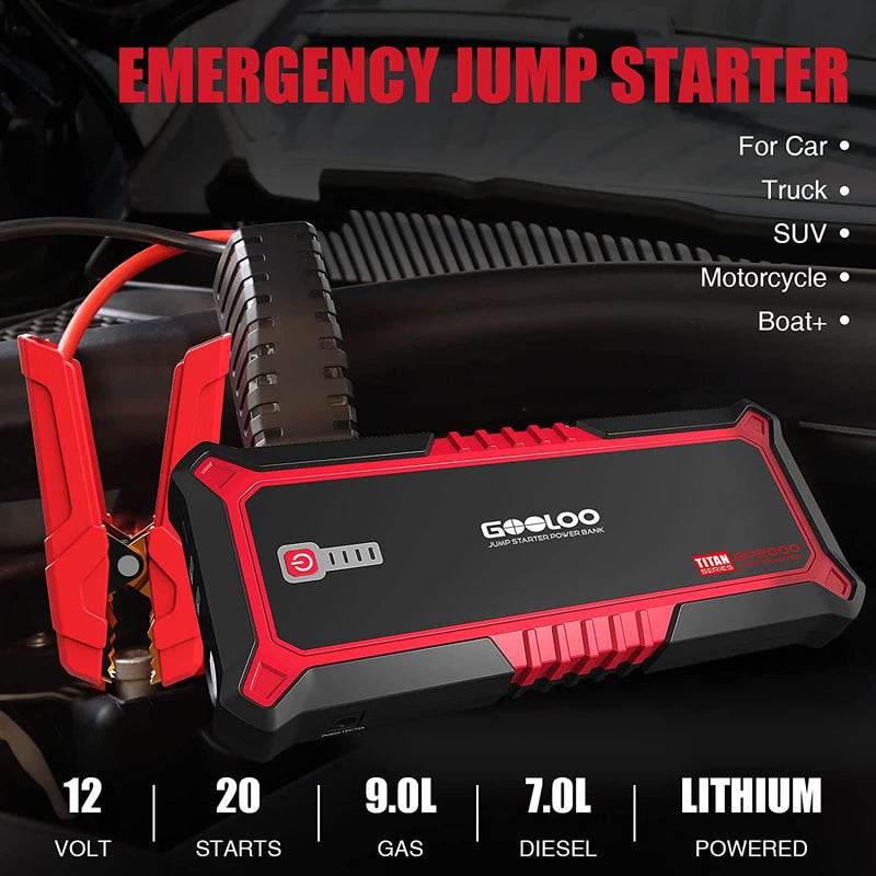 Avoid disaster with GOOLOO's portable jump starters and more from