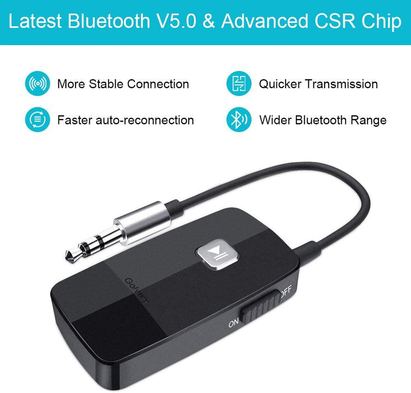 Receptor Bluetooth 4.1 Wireless Adapter Bateria Jack Aux 3.5mm