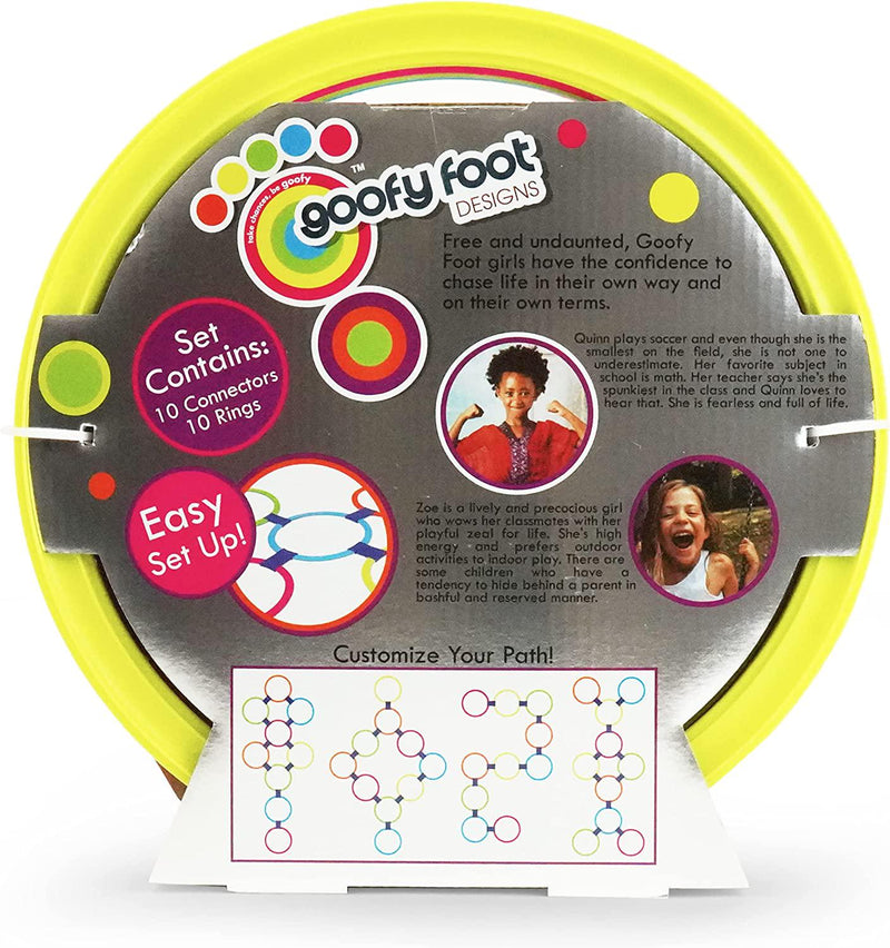 Goofy Foot 2 Pack Hopscotch Ring Set with 20 Hoops and 20 Connectors - Great for Outdoor Play at The Park for Boys and Girls!