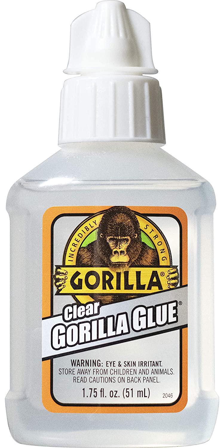 Gorilla Clear Glue, 1.75 Ounce Bottle, Clear (Pack of 1) (4500104)