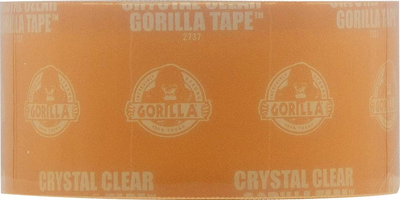 Gorilla Crystal Clear Repair Duct Tape, 1.88 x 18 yd, Clear, (Pack of 1)
