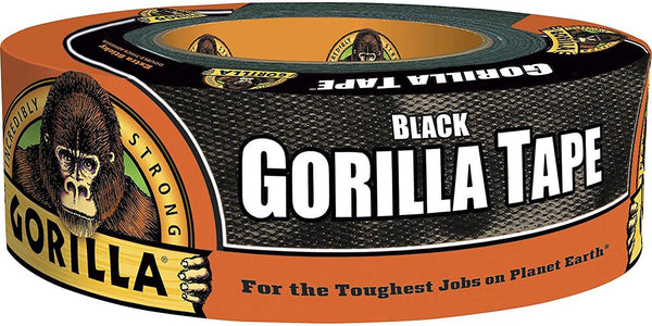 Gorilla Tape, Duct Tape, Utility Tape, Triple Layer Strength, Indoor and Outdoor, Weather Resistant Shell, 48mm x 32m, Black, (Pack of 1), GG60035