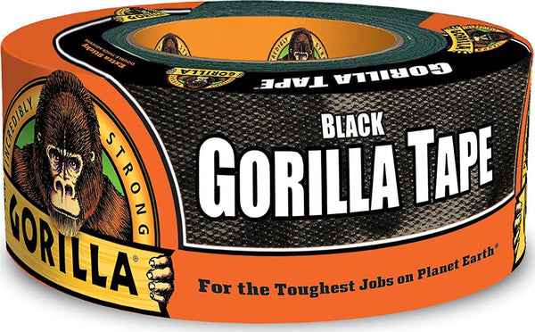 Gorilla Tape, Duct Tape, Utility Tape, Triple Layer Strength, Indoor and Outdoor, Weather Resistant Shell, 48mm x 11m, Black Color, (Pack of 1), GG60012