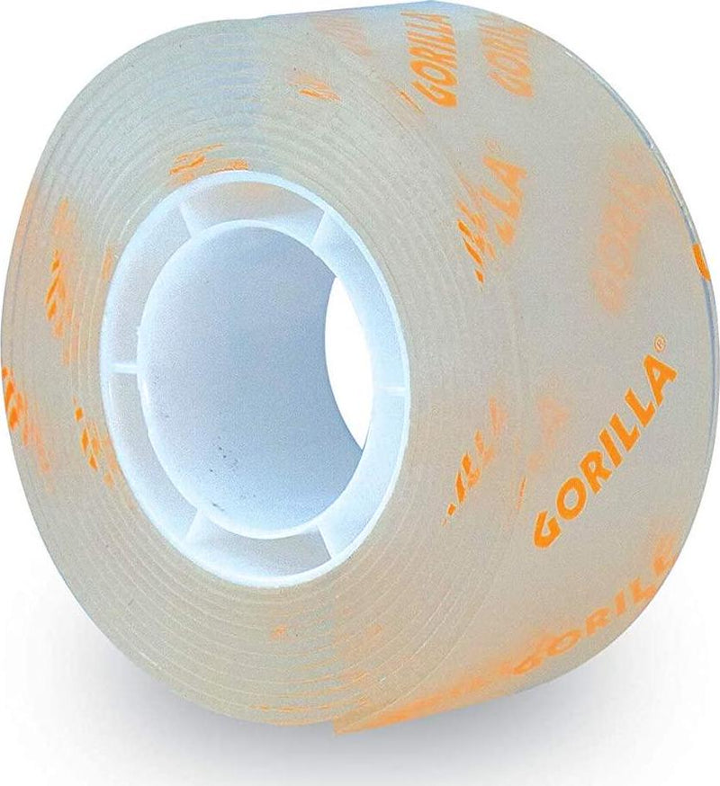 Gorilla Tough and Clear Double Sided Mounting Tape, 1 x 60 , Clear, (Pack of 10)