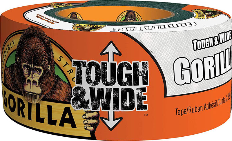 Gorilla Tough and Wide Duct Tape, 2.88 x 25 yd, White, (Pack of 1)