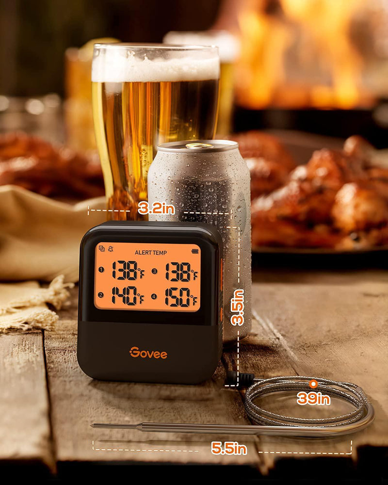 Govee Bluetooth Meat Thermometer, Wireless Kitchen Grill Thermometer w