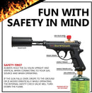 GrillBlazer Su-VGun Basic Grill and Culinary Torch - Charcoal Starter - Professional Cooking, Grilling and BBQ Tool - Handheld Blowtorch For Chefs, Men and Women Who Want the Best Tool for the Job