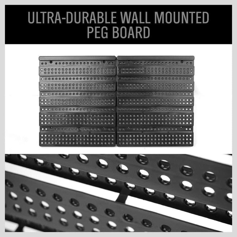 HORUSDY 30Pc Tool Storage Bins Garage Parts Organizer Wall Mounted Plastic Board Workshop Shed Box trays