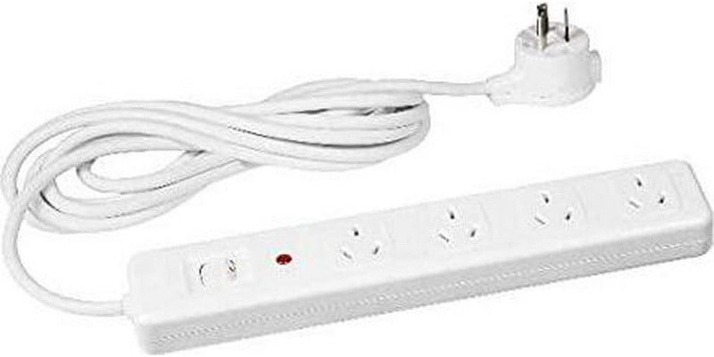 HPM 4 Outlet Surge Protected Powerboard with Master Switch