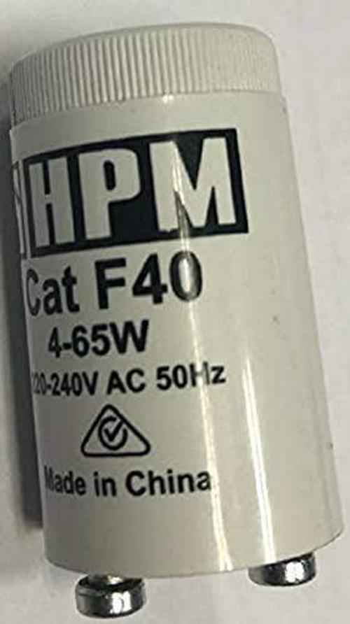 HPM F40 4-65W Fluorescent Starter 4-65W Fluorescent Starter, White