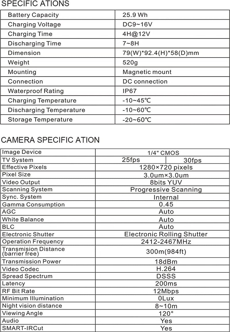 Haloview HandyCamera Wiring Free Backup Camera