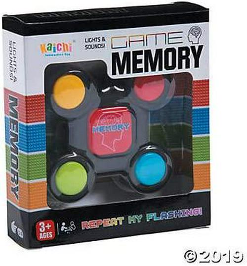 Handheld Light Up Memory Game for Kids - Fun Learning Toys - Electronic Battery Opperated, with Batteries Included - Junior Size