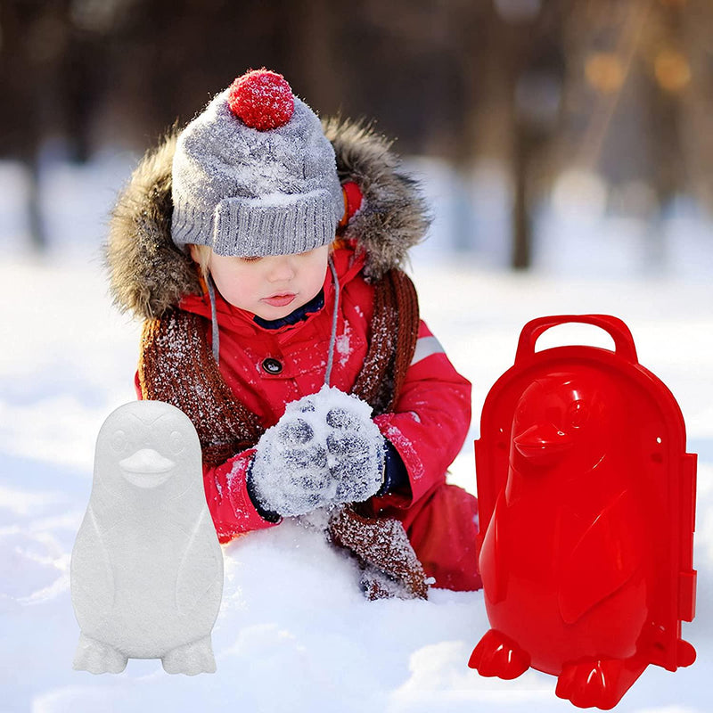 Holady Snow Mold and Sand Mold,Outdoor Activities Lovely 3D Penguin Shape Snow and Sand Playing Mold for Kids Adults Outdoor Toy and Beach Toy and Snow Toy