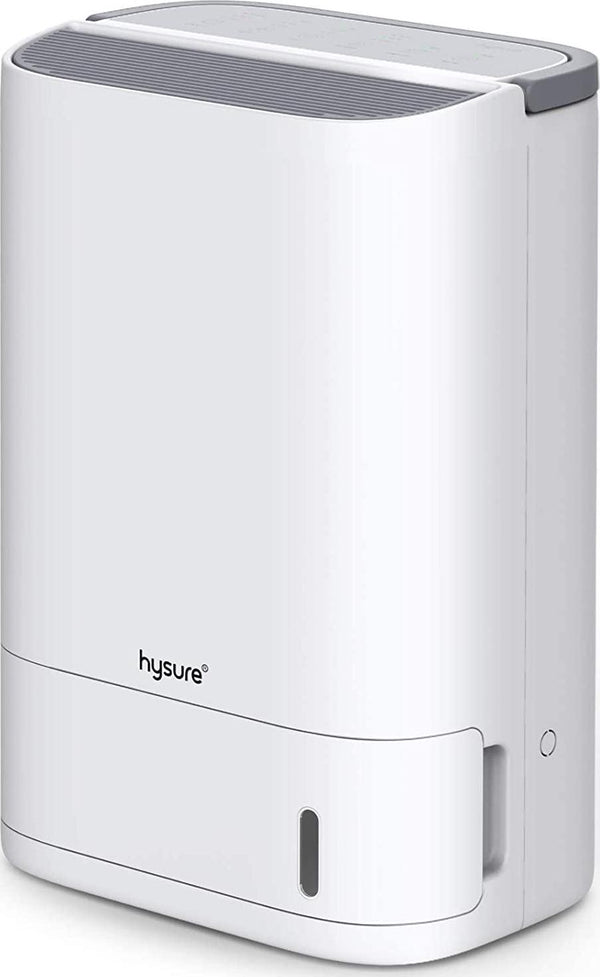 Hysure Larger Dehumidifier, Portable Smart Dry Dehumidifiers Ultra Quiet Home Dehumidifier for Damp Air, Mold, Moisture in Bathroom, Bedroom, Kitchen, Wardrobe, RV and Office-White Warm air
