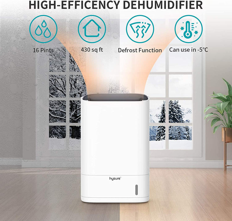 Dehumidifiers for Home -35oz Bathroom Dehumidifier Portable Dehumidifier  (White)