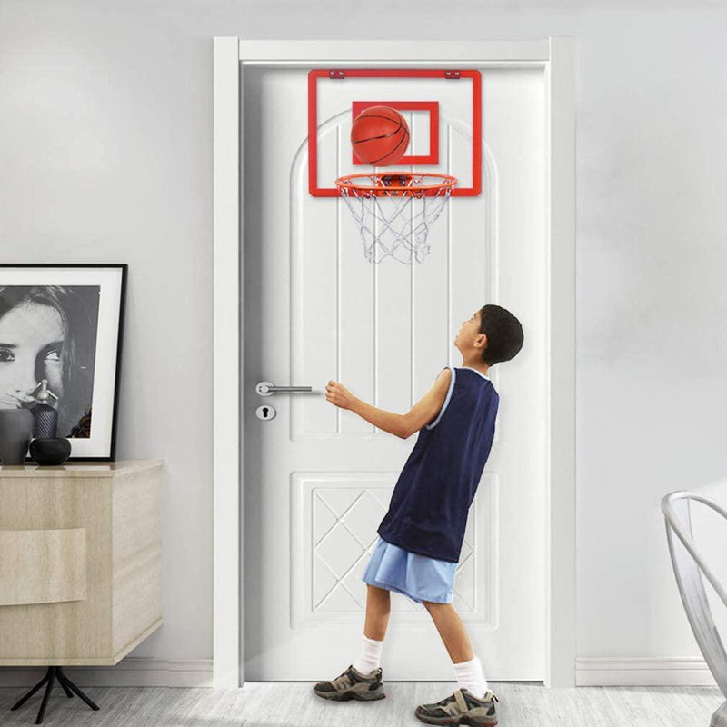 Indoor Mini Basketball Hoop and Balls 16 x12 - Basketball Hoop for Door Set - Indoor Mini Basketball Game for Kids