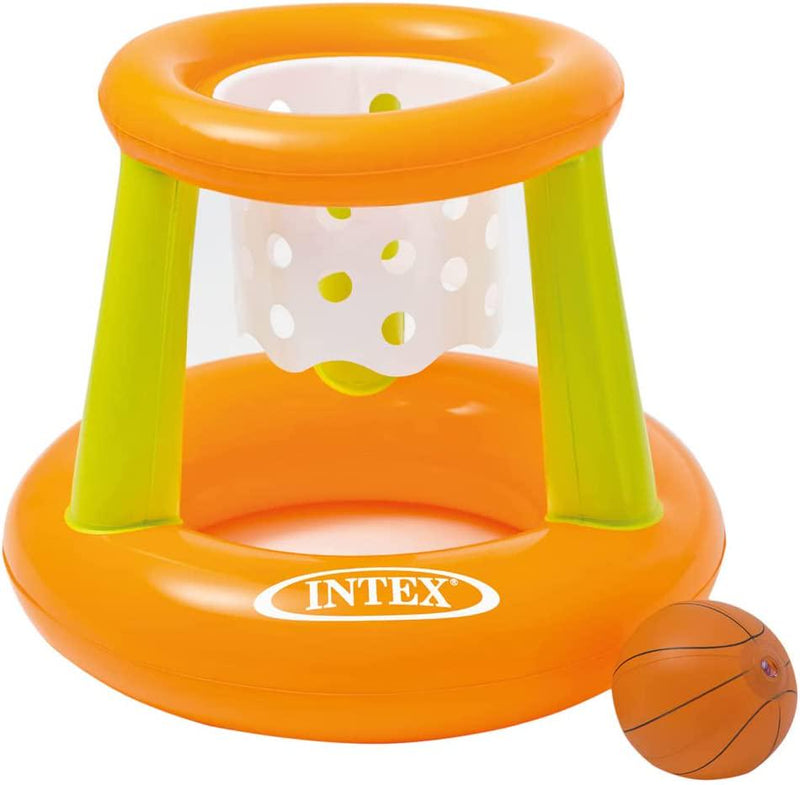 Intex Floating Hoops, Yellow and Orange, inflated