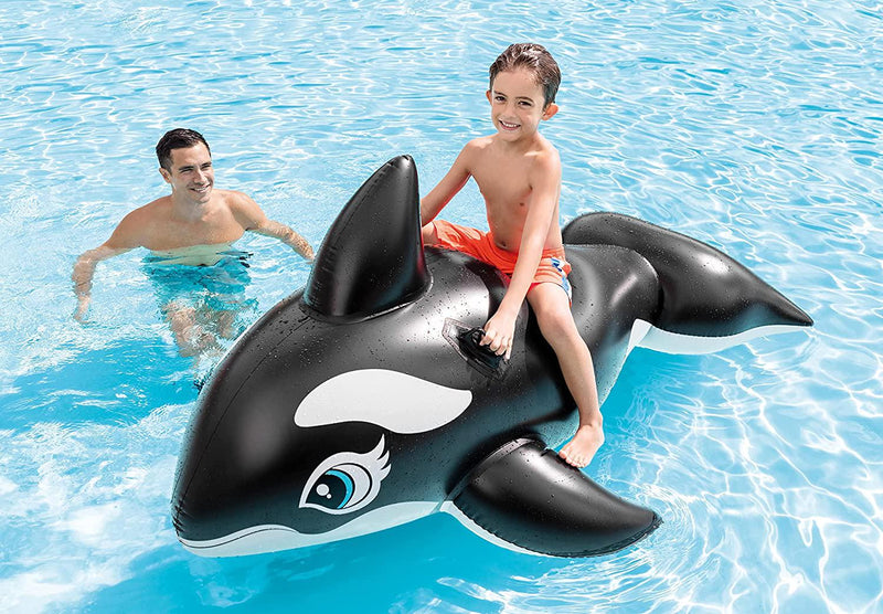 Intex Whale Inflatable Pool Ride-On, 76 X 47 , for Ages 3+