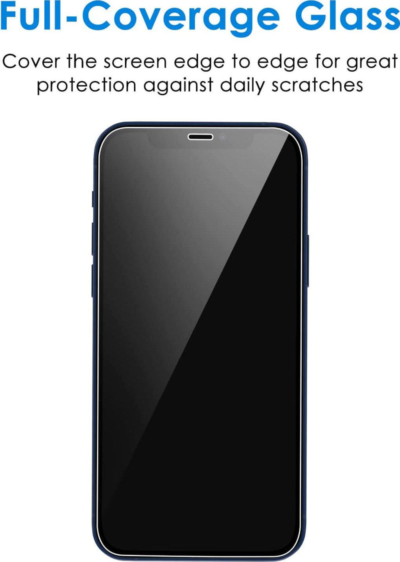 JETech Privacy Screen Protector for iPhone 12 Mini 5.4-Inch, Anti Spy  Tempered Glass Film, 2-Pack 