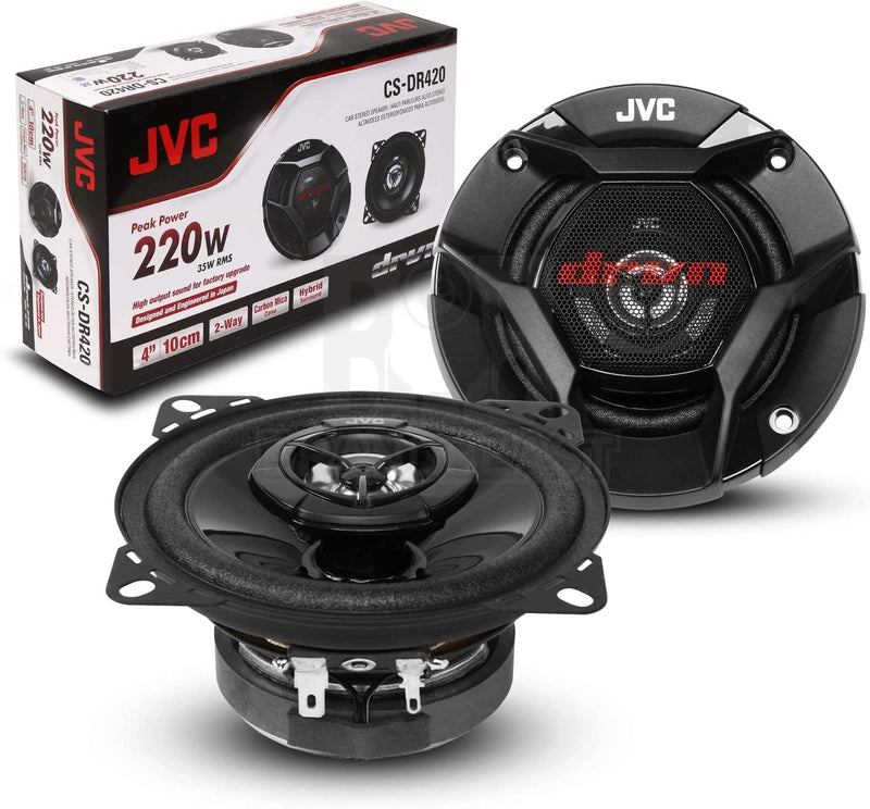 JVC CS-DR420 10cm 2-Way 220W Coaxial Speakers