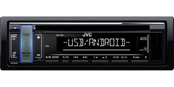 JVC KD-T401 CD Tuner with Aux and USB