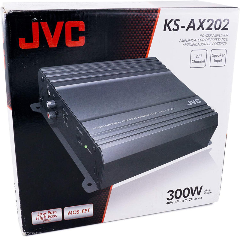 JVC KS-AX202 300W AX Series Class AB 2 Channel Amplifier