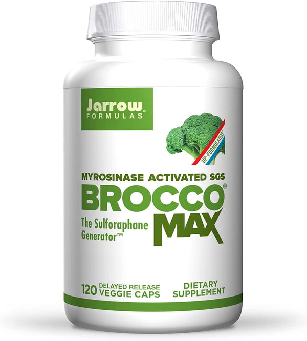 Jarrow Formulas Broccomax Nutritional Supplements, Assists in Cell Replication and Liver Health, 120 Veggie Caps