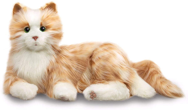 Joy For All - Orange Tabby Cat inc Brush interactive Plush Pet