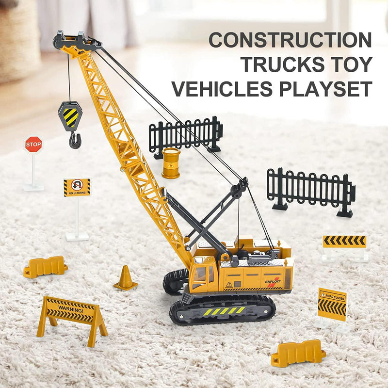 Joyfia 1: 55 Scale Crawler Crane with Operating Buttons, Construction