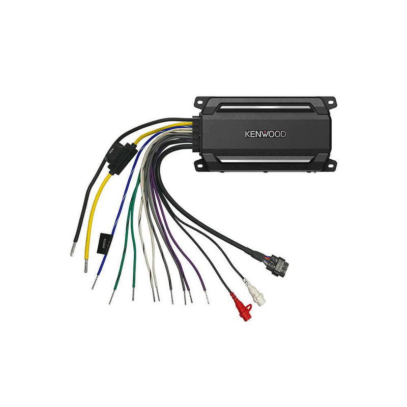 KENWOOD KAC-M5024BT Compact 4-Channel 600 Watt Car Amplifier with Bluetooth Streaming. Built for Marine, ATV and Powersport Applications. Waterproof, Dustproof, Rust Proof and Vibration Proof