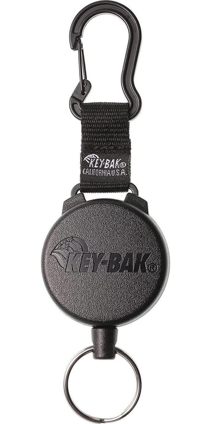 Key-Bak Sidekick Retractable I.D. Badge & Keychain Lanyard with 24 Retractable Tether, Lanyard Break-Away and Spring Loaded Cinch