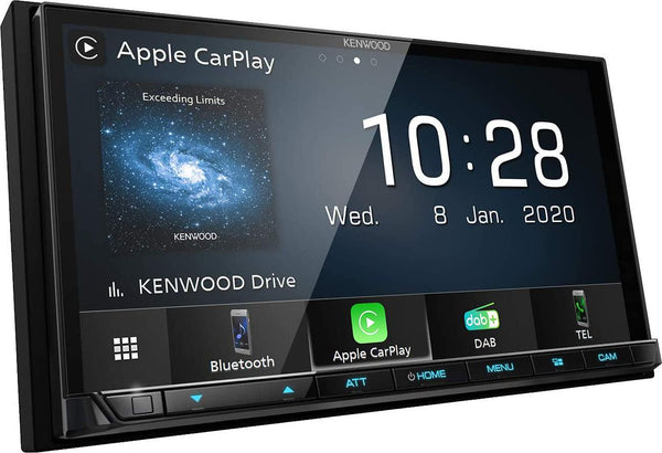 Kenwood Car Audio DMX7520DABS Digital Media Receiver Wired Apple Car Play, Android Auto, Bluetooth and DAB+