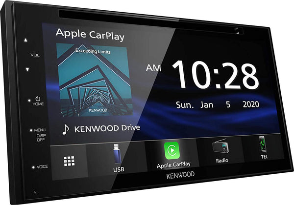 Kenwood DDX5707S Double Din DVD Car Stereo with Apple Carplay and Android Auto, 6.8 Inch Touchscreen, Bluetooth, Backup Camera Input, Subwoofer Out, USB Port, A/V Input, FM/AM Car Radio