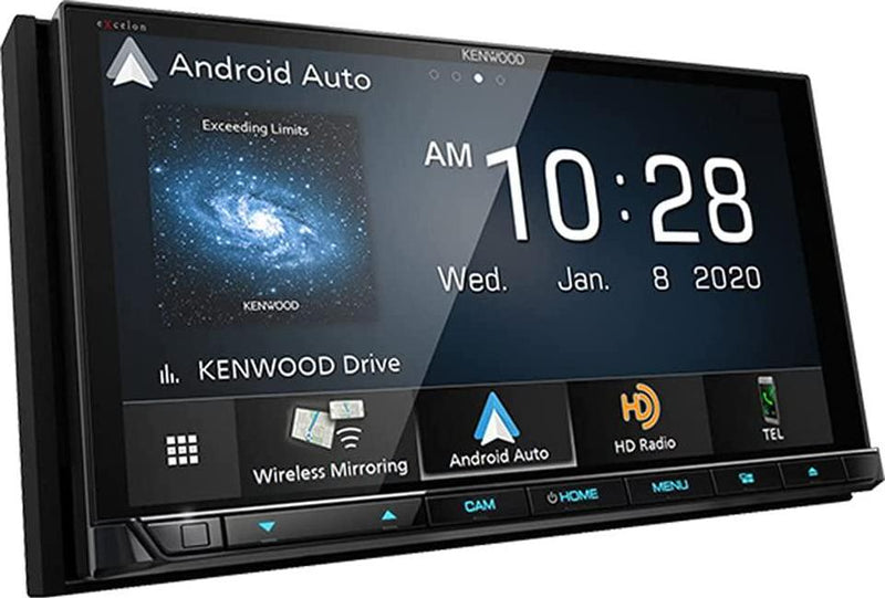 Kenwood DDX9707S 6.95 Capacitive Touch Screen DVD Multimedia Receiver with Apple CarPlay and Android Auto