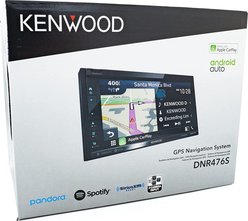 Kenwood DNR-476R 6.8 Navigation Receiver w/Carplay and Android Auto
