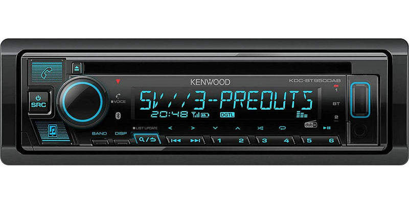 Kenwood KDC-BT950DAB Car Radio, with DAB+, Bluetooth, CD Tuner