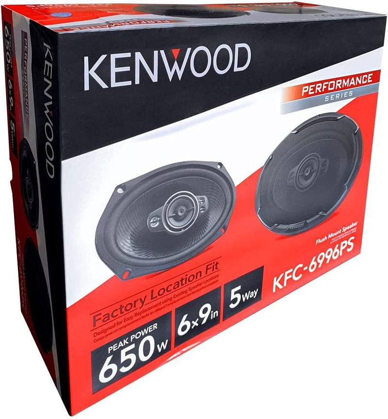 Kenwood KFC-6996PS 6x9 5 Way Car Speakers 650W Maximum Power Handling