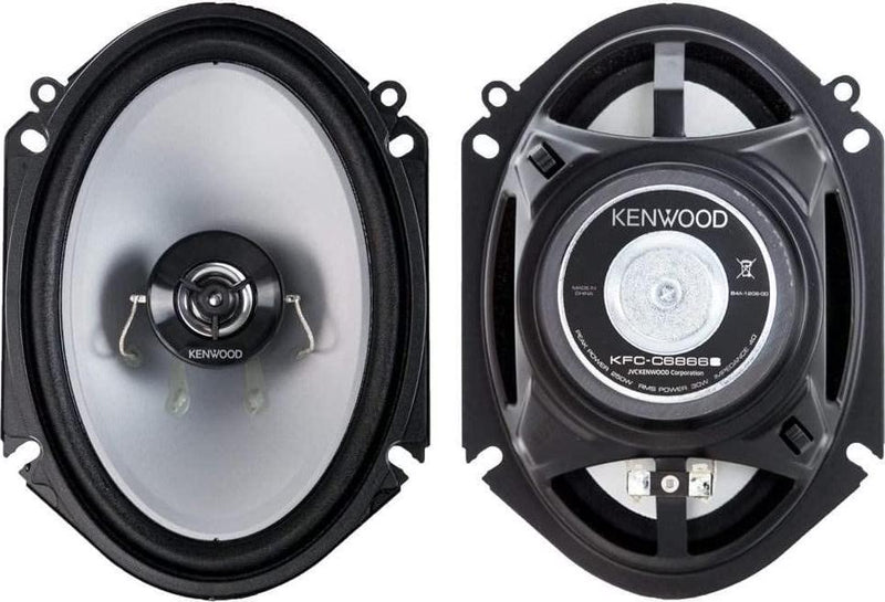 Kenwood KFC C6866S 6x8 2 Way 250 Watt Car Stereo Speakers - Pair