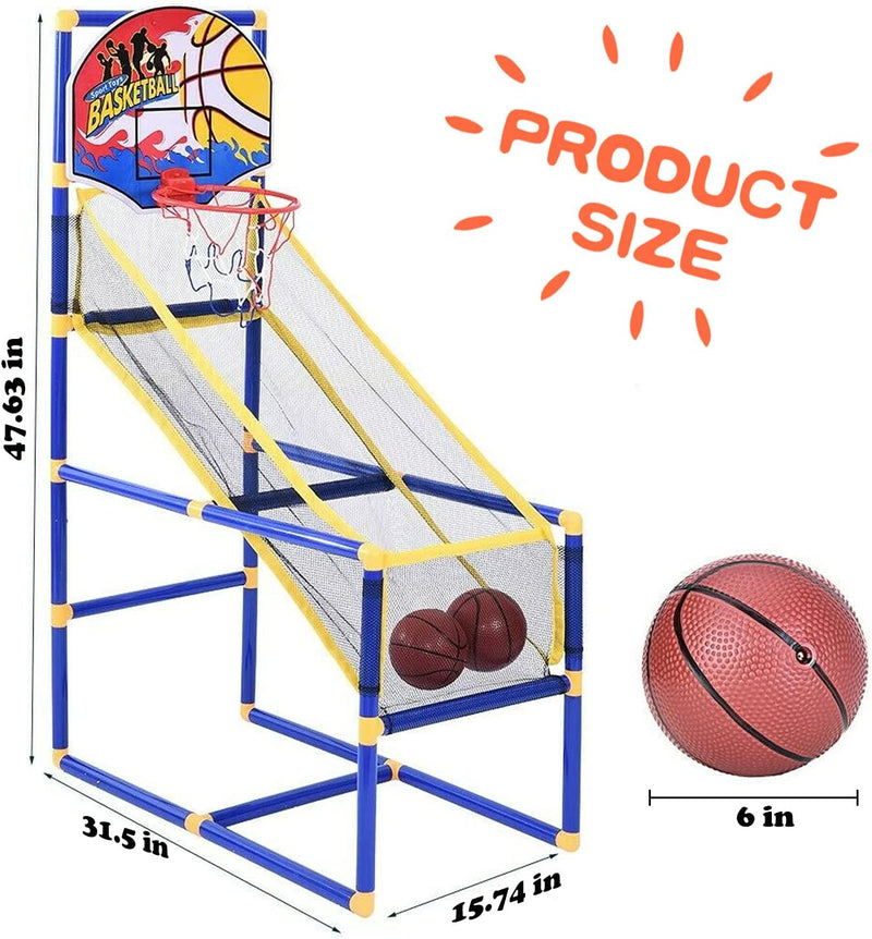 Liberty Imports Indoor Mini Basketball Hoop - 16 x 13 Large Over The Door  Plastic Toy Backboard, Net, Ball and Pump for Kids Boys Teens - Suitable