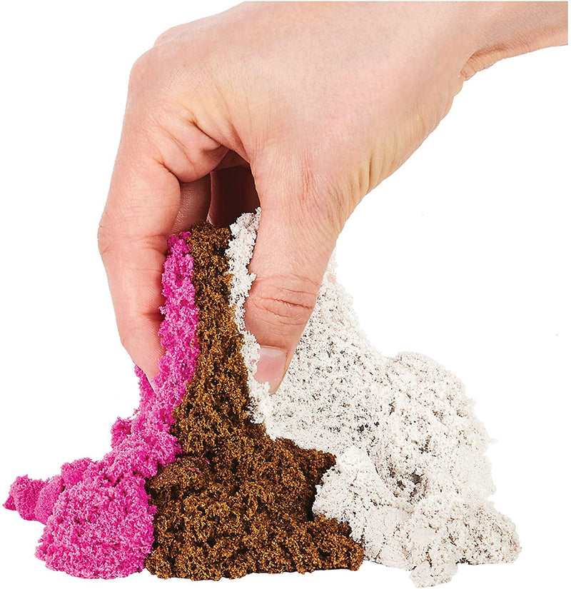 Kinetic Sand, Sandisfactory Set, 4.5lbs of Colored and Rare White, 10 Tools  and Molds, Play Sand for Kids Ages 3 and Up,  Exclusive